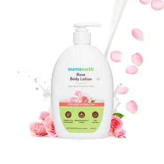 Rose body lotion