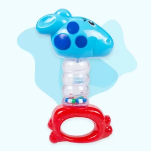 Mee Mee Cheerful Rattle Toy | BPA Free 360° Rotating Rattle with Baby Grip Design
